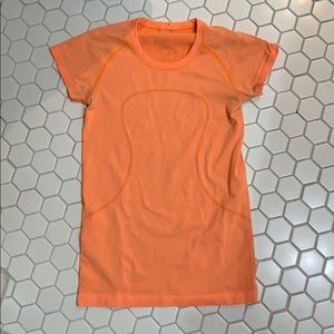 Orange lululemon top size 6